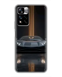 Чохол для Xiaomi Redmi Note 11 Pro Plus з картинкою «Lamborghini золоті лінії» Чохол для Xiaomi Redmi Note 11 Pro Plus з картинкою «Lamborghini золоті лінії»