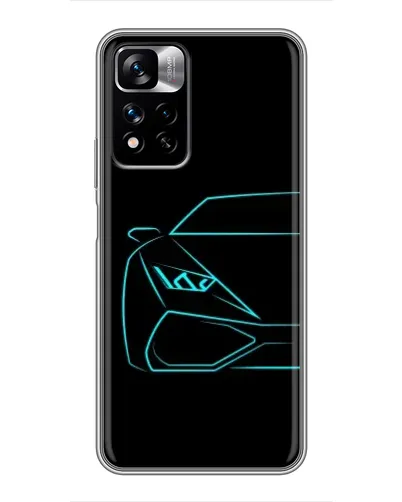 Чехол для Xiaomi Redmi Note 11 Pro Plus с картинкой «Голубой силуэт Lamborghini» Чехол для Xiaomi Redmi Note 11 Pro Plus с картинкой «Голубой силуэт Lamborghini»