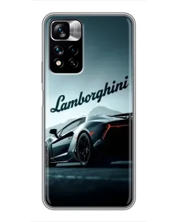 Чехол для Xiaomi Redmi Note 11 Pro Plus с картинкой «Классическая надпись Lamborghini»