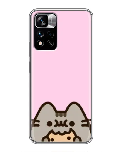 Чехол для Xiaomi Redmi Note 11 Pro Plus с картинкой «Pusheen и печенье»
