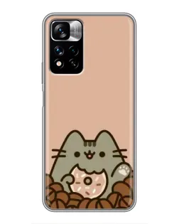Чохол для Xiaomi Redmi Note 11 Pro Plus з картинкою «Кавовий Пушин» Чохол для Xiaomi Redmi Note 11 Pro Plus з картинкою «Кавовий Пушин»