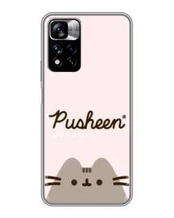 Чохол для Xiaomi Redmi Note 11 Pro Plus з картинкою «Pusheen логотип» Чохол для Xiaomi Redmi Note 11 Pro Plus з картинкою «Pusheen логотип»