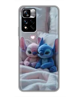 Чохол для Xiaomi Redmi Note 11 Pro Plus з картинкою «Плюшеві Стіч Ангел»