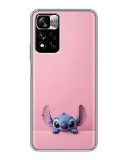 Чохол для Xiaomi Redmi Note 11 Pro Plus з картинкою «Stitch визирає»