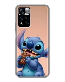 Чохол для Xiaomi Redmi Note 11 Pro Plus з картинкою «Стіч їсть шоколад»