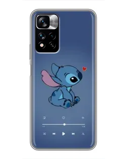 Чохол для Xiaomi Redmi Note 11 Pro Plus з картинкою «Музичний Stitch»