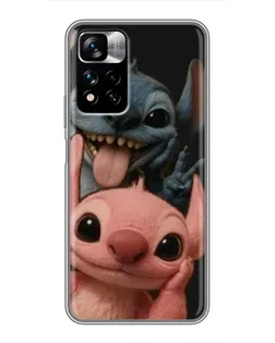 Чохол для Xiaomi Redmi Note 11 Pro Plus з картинкою «Стіч та Ангел»