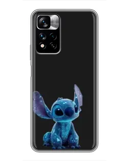 Чохол для Xiaomi Redmi Note 11 Pro Plus з картинкою «Стіч на чорному»