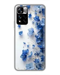 Чохол для Xiaomi Redmi Note 11 Pro Plus з картинкою «Блакитний квітковий каскад» Чохол для Xiaomi Redmi Note 11 Pro Plus з картинкою «Блакитний квітковий каскад»