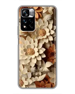 Чохол для Xiaomi Redmi Note 11 Pro Plus з картинкою «Бежевий флористичний декор» Чохол для Xiaomi Redmi Note 11 Pro Plus з картинкою «Бежевий флористичний декор»