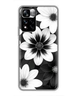 Чохол для Xiaomi Redmi Note 11 Pro Plus з картинкою «Монохромні айстри» Чохол для Xiaomi Redmi Note 11 Pro Plus з картинкою «Монохромні айстри»
