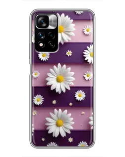 Чохол для Xiaomi Redmi Note 11 Pro Plus з картинкою «Ромашки на фіолетовому» Чохол для Xiaomi Redmi Note 11 Pro Plus з картинкою «Ромашки на фіолетовому»