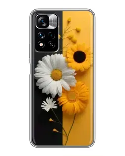 Чохол для Xiaomi Redmi Note 11 Pro Plus з картинкою «Соняшник та ромашка» Чохол для Xiaomi Redmi Note 11 Pro Plus з картинкою «Соняшник та ромашка»