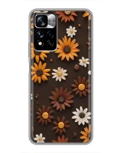 Чохол для Xiaomi Redmi Note 11 Pro Plus з картинкою «Візерунок з маленьких соняшників» Чохол для Xiaomi Redmi Note 11 Pro Plus з картинкою «Візерунок з маленьких соняшників»