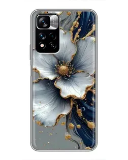 Чохол для Xiaomi Redmi Note 11 Pro Plus з картинкою «Біла квітка та золотий флюїд» Чохол для Xiaomi Redmi Note 11 Pro Plus з картинкою «Біла квітка та золотий флюїд»