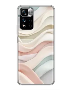 Чехол для Xiaomi Redmi Note 11 Pro Plus с картинкой «Пастельные нежные волны»