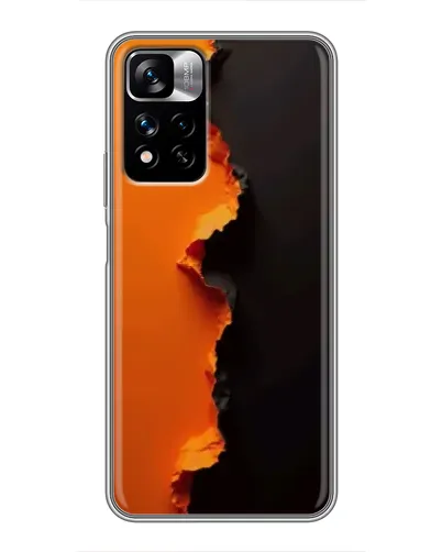 Чехол для Xiaomi Redmi Note 11 Pro Plus с картинкой «Оранжевый разлом» Чехол для Xiaomi Redmi Note 11 Pro Plus с картинкой «Оранжевый разлом»