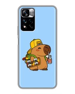 Чохол для Xiaomi Redmi Note 11 Pro Plus з картинкою «Капібара на скейті» Чохол для Xiaomi Redmi Note 11 Pro Plus з картинкою «Капібара на скейті»