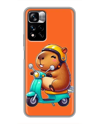 Чехол для Xiaomi Redmi Note 11 Pro Plus с картинкой «Капибара на скутере» Чехол для Xiaomi Redmi Note 11 Pro Plus с картинкой «Капибара на скутере»