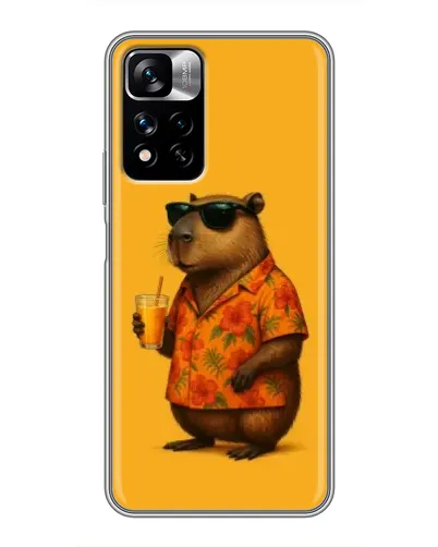 Чехол для Xiaomi Redmi Note 11 Pro Plus с картинкой «Капибара на отдыхе» Чехол для Xiaomi Redmi Note 11 Pro Plus с картинкой «Капибара на отдыхе»