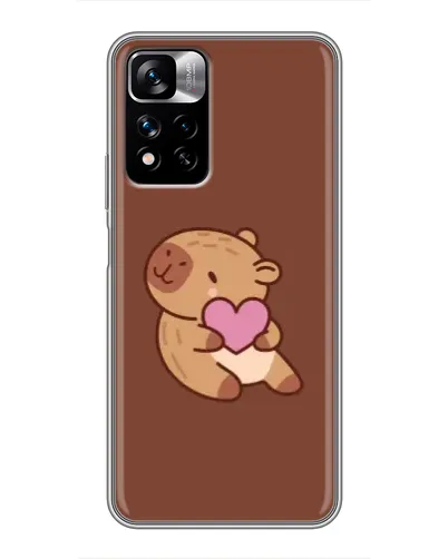 Чехол для Xiaomi Redmi Note 11 Pro Plus с картинкой «Капибара с сердцем» Чехол для Xiaomi Redmi Note 11 Pro Plus с картинкой «Капибара с сердцем»