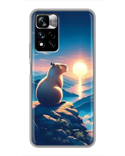 Чехол для Xiaomi Redmi Note 11 Pro Plus с картинкой «Закат солнца с капибарой» Чехол для Xiaomi Redmi Note 11 Pro Plus с картинкой «Закат солнца с капибарой»