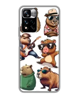 Чохол для Xiaomi Redmi Note 11 Pro Plus з картинкою «Круті капібари музиканти» Чохол для Xiaomi Redmi Note 11 Pro Plus з картинкою «Круті капібари музиканти»