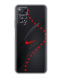 Чехол для Xiaomi Redmi Note 11 Pro с картинкой «Абстрактный дизайн Nike»