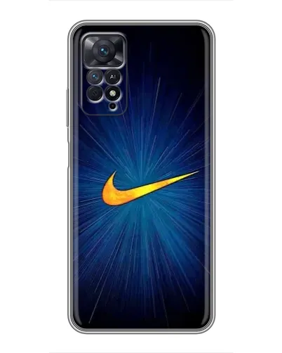 Чехол для Xiaomi Redmi Note 11 Pro с картинкой «Синий пульс Nike» Чехол для Xiaomi Redmi Note 11 Pro с картинкой «Синий пульс Nike»