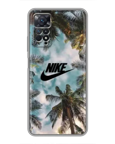 Чехол для Xiaomi Redmi Note 11 Pro с картинкой «Тропический принт Nike» Чехол для Xiaomi Redmi Note 11 Pro с картинкой «Тропический принт Nike»