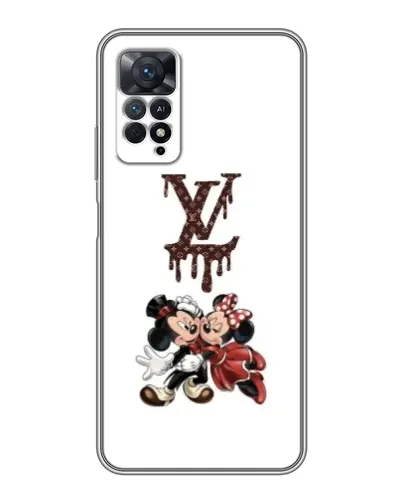 Чехол для Xiaomi Redmi Note 11 Pro с картинкой «LV и Микки Маус»