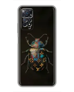 Чехол для Xiaomi Redmi Note 11 Pro с картинкой «LV — мраморный принт»