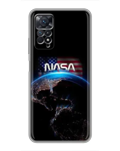 Чехол для Xiaomi Redmi Note 11 Pro с картинкой «Земля из космоса NASA»