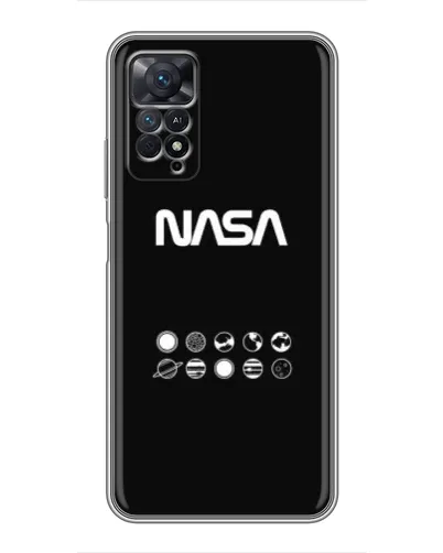 Чехол для Xiaomi Redmi Note 11 Pro с картинкой «NASA — технический принт»