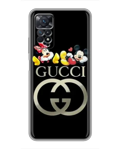 Чехол для Xiaomi Redmi Note 11 Pro с картинкой «Gucci — герои Disney»