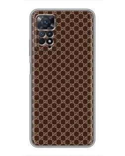 Чехол для Xiaomi Redmi Note 11 Pro с картинкой «Gucci — шоколадная сетка» Чехол для Xiaomi Redmi Note 11 Pro с картинкой «Gucci — шоколадная сетка»