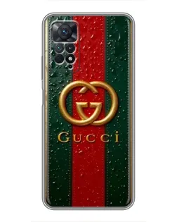 Чехол для Xiaomi Redmi Note 11 Pro с картинкой «Gucci — фирменная полоса и золото» Чехол для Xiaomi Redmi Note 11 Pro с картинкой «Gucci — фирменная полоса и золото»