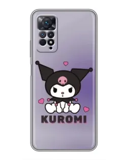 Чехол для Xiaomi Redmi Note 11 Pro с картинкой «Kuromi — фиолетовый арт»