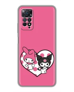 Чехол для Xiaomi Redmi Note 11 Pro с картинкой «Kuromi и My Melody»