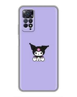 Чехол для Xiaomi Redmi Note 11 Pro с картинкой «Kuromi — фиолетовый минимализм»
