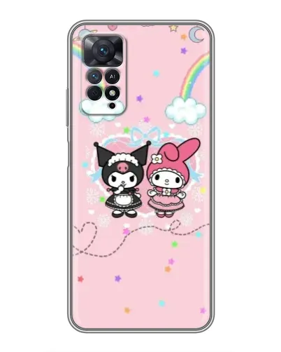 Чехол для Xiaomi Redmi Note 11 Pro с картинкой «My Melody и Kuromi»