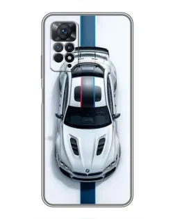 Чехол для Xiaomi Redmi Note 11 Pro с картинкой «Вид сверху — BMW M» Чехол для Xiaomi Redmi Note 11 Pro с картинкой «Вид сверху — BMW M»