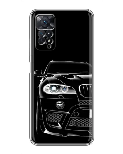 Чехол для Xiaomi Redmi Note 11 Pro с картинкой «Темный силуэт BMW» Чехол для Xiaomi Redmi Note 11 Pro с картинкой «Темный силуэт BMW»