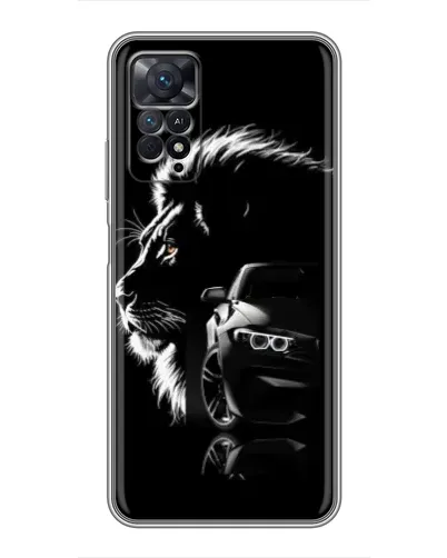 Чехол для Xiaomi Redmi Note 11 Pro с картинкой «BMW и лев» Чехол для Xiaomi Redmi Note 11 Pro с картинкой «BMW и лев»