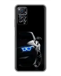 Чехол для Xiaomi Redmi Note 11 Pro с картинкой «BMW — ночной взгляд» Чехол для Xiaomi Redmi Note 11 Pro с картинкой «BMW — ночной взгляд»