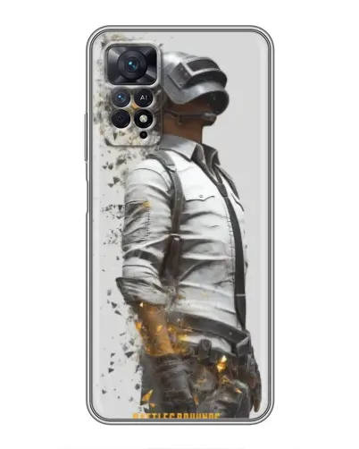 Чехол для Xiaomi Redmi Note 11 Pro с картинкой «PUBG — боец в пыли»