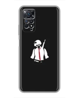 Чехол для Xiaomi Redmi Note 11 Pro с картинкой «PUBG — силуэт воина» Чехол для Xiaomi Redmi Note 11 Pro с картинкой «PUBG — силуэт воина»