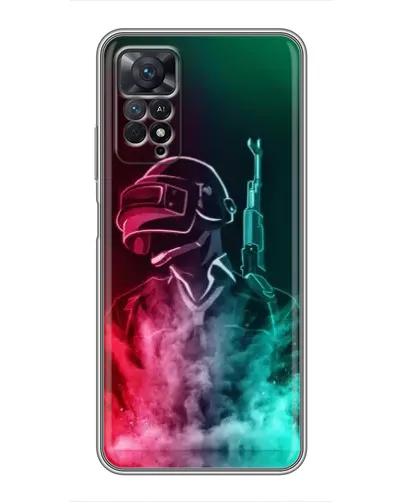 Чехол для Xiaomi Redmi Note 11 Pro с картинкой «PUBG — огненный воин»