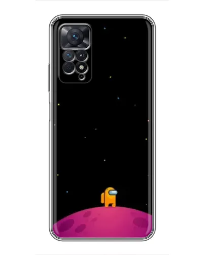 Чехол для Xiaomi Redmi Note 11 Pro с картинкой «Одинокий герой на планете»