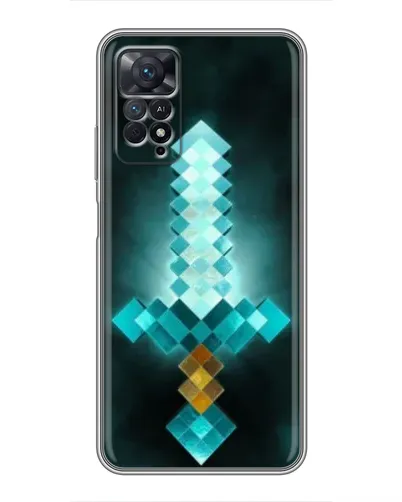 Чехол для Xiaomi Redmi Note 11 Pro с картинкой «Алмазный меч неон»